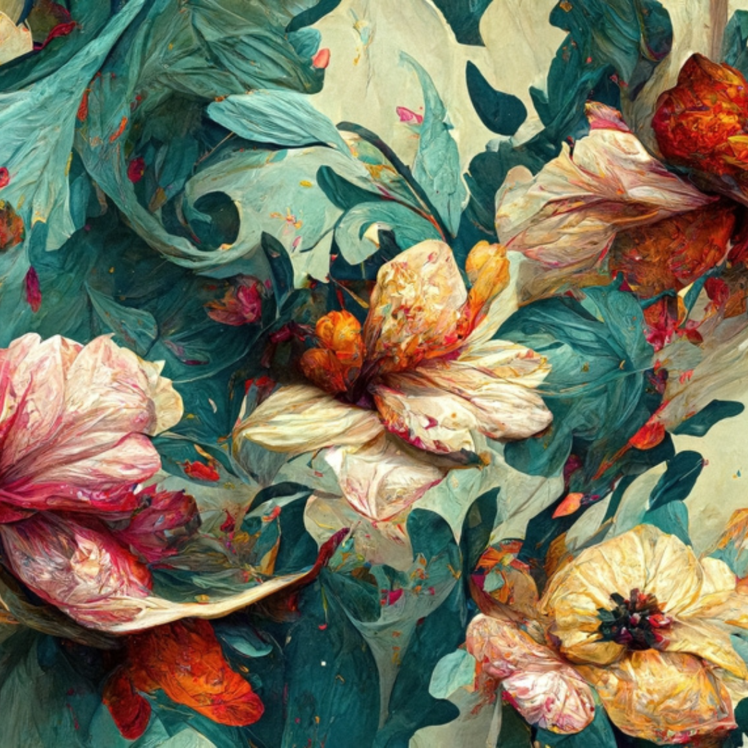 Wave of Florals - Decoupage Papier