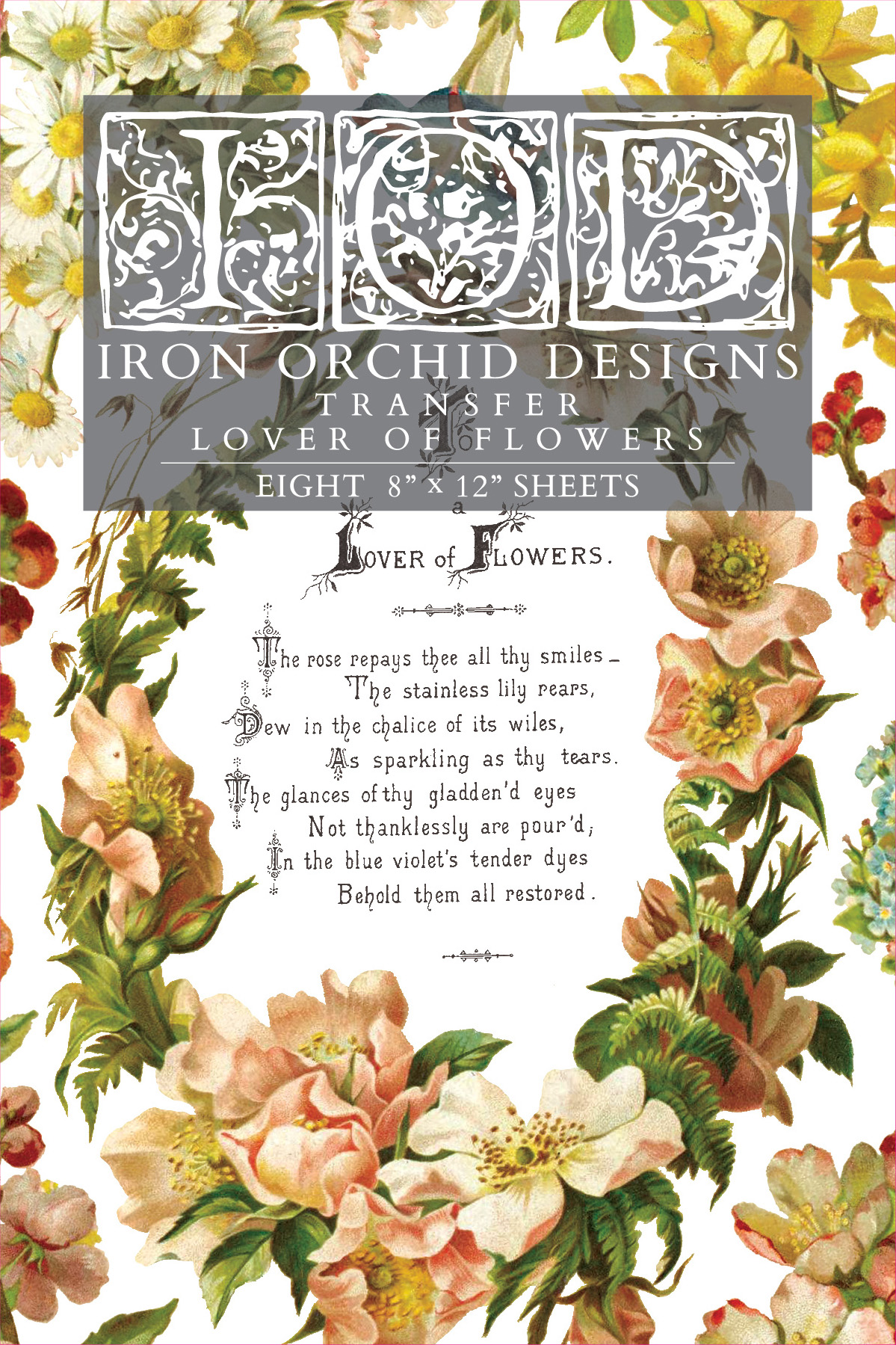 Decor Transfer "Lover of Flowers"