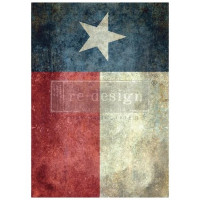 "Texas Flag" - A1 Decoupage Fiber Paper