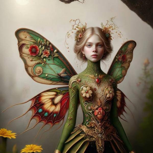 Forest Muse- Decoupage Papier