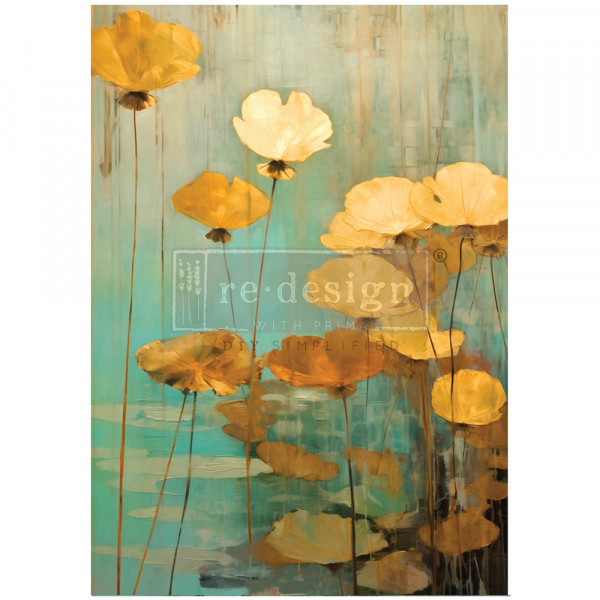 "Eternal Lotus" - A1 Decoupage Fiber Paper