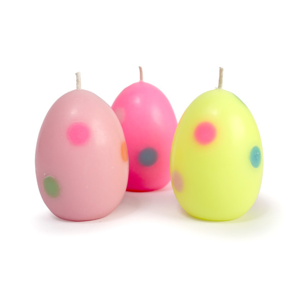 OSTERSET 3 Ei-Kerzen