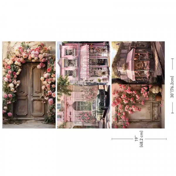 3er Set Découpage Paper "Blush Blossom Boulevard"
