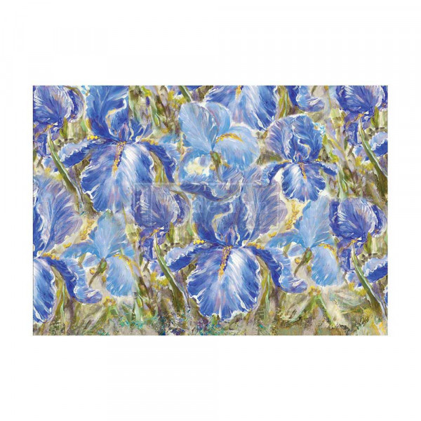 "Enchanting Iris" - A1 Decoupage Fiber Paper