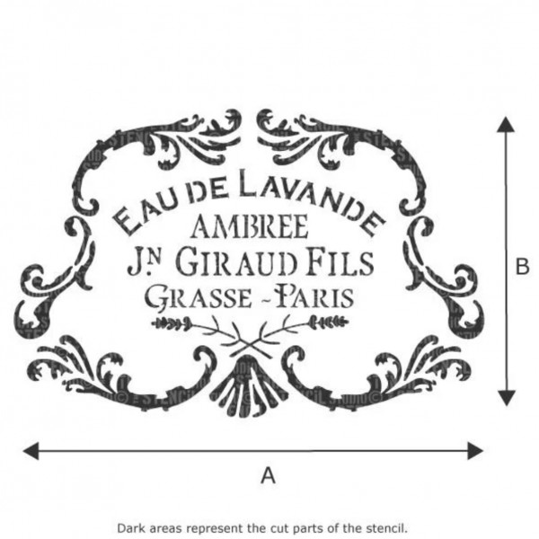 Eau de Lavande Vintage Stencil