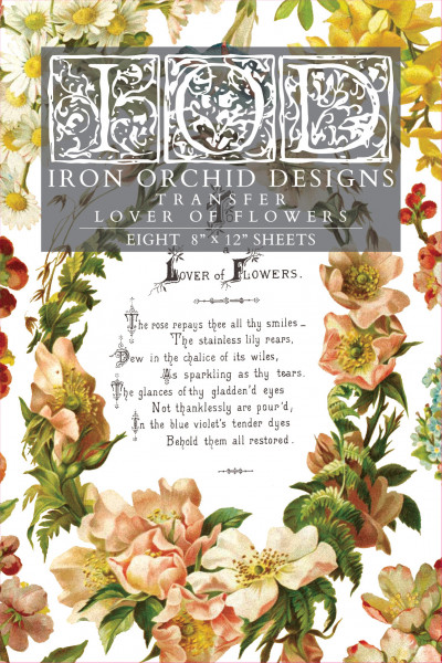 Decor Transfer "Lover of Flowers"
