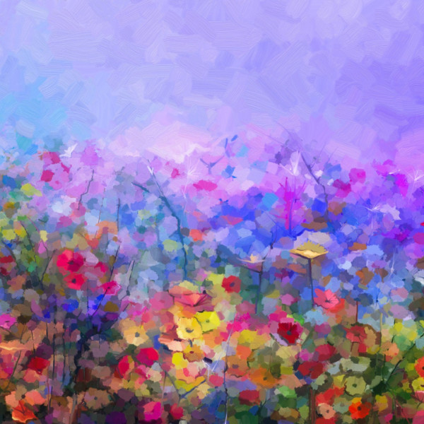 Field of Mauve - Decoupage Papier