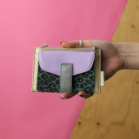 Animal Print Lilac Purse - Geldbörse