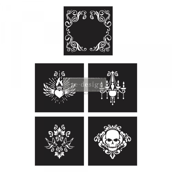 CeCe - Glam Punk - 5 teiliges Schablonen Set