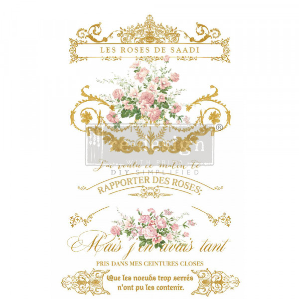 KACHA - "Les Roses" - Transferfolie ReDesign