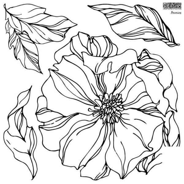 Decor Stempel "Peonies" 2-er Set