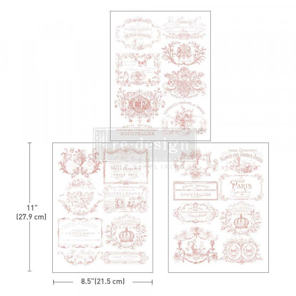 "Vintage Labels III" - Transferfolie ReDesign
