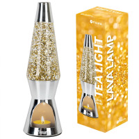 Lavalampe Teelicht Glitzer
