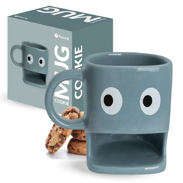 Blaue Keks-Tasse
