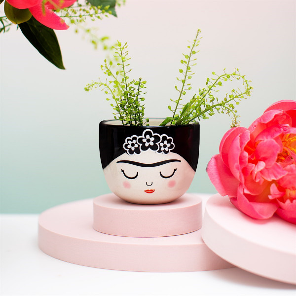 Mini Frida Blumentopf Monochrome