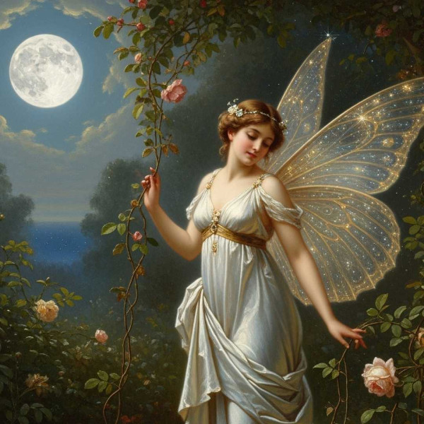 Moon Goddess - Decoupage Papier