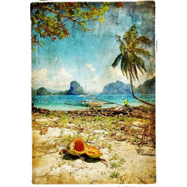 Tropical Beach - Decoupage Papier