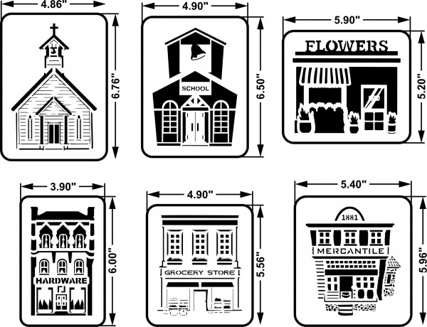 Main Street Minis 6er Set