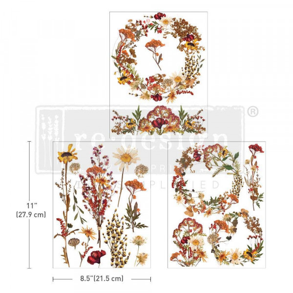 "Dried Wildflowers" - Transferfolie ReDesign