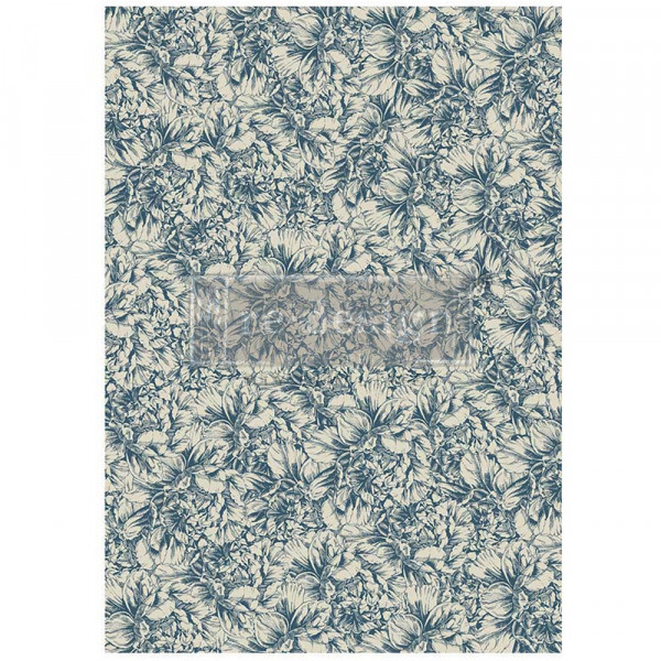"Blue Wallpaper" - A1 Decoupage Fiber Paper