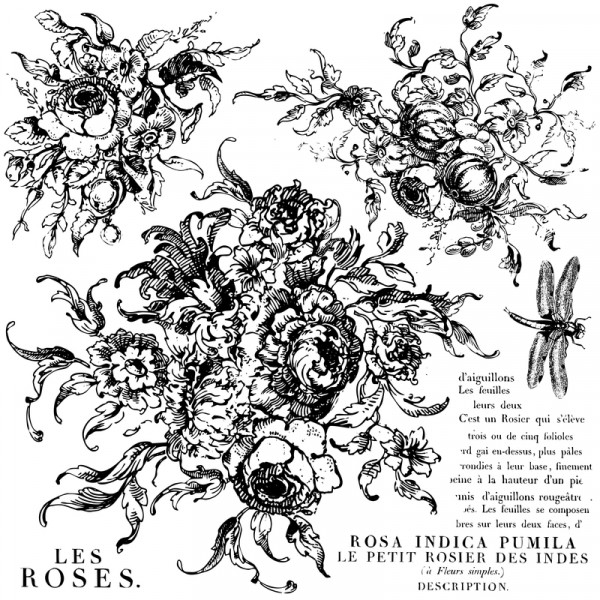 Decor Stempel "Rose Toile"