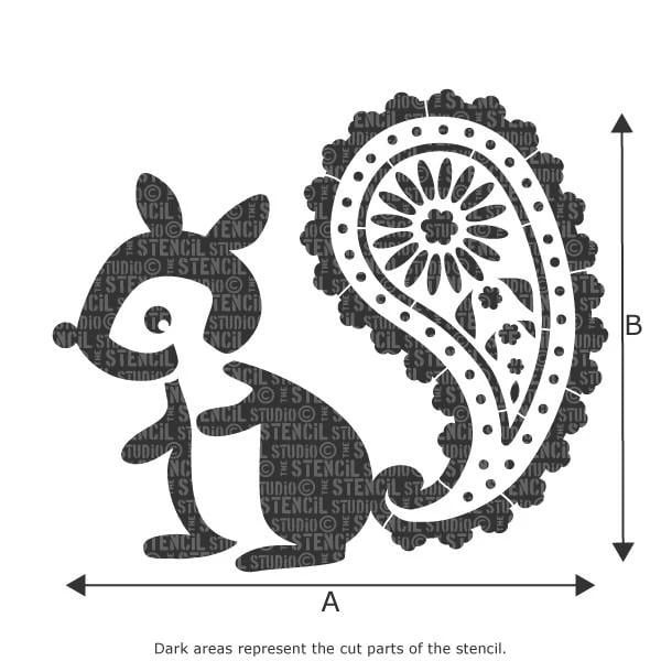Pasha the Paisley Squirrel