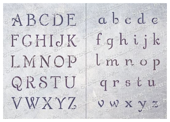 Alphabet Set with Punctuation