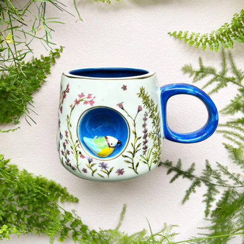 Secret Garden 3D Vogel Tasse