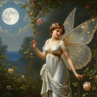 Moon Goddess - Decoupage Papier