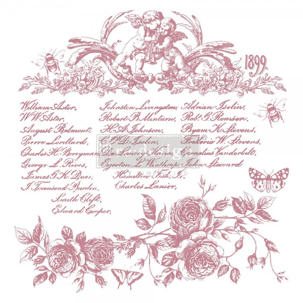 'Floral Script' - Decor Stempel ReDesign