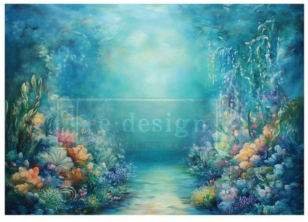 "Beneath the Blue" - A1 Decoupage Fiber Paper