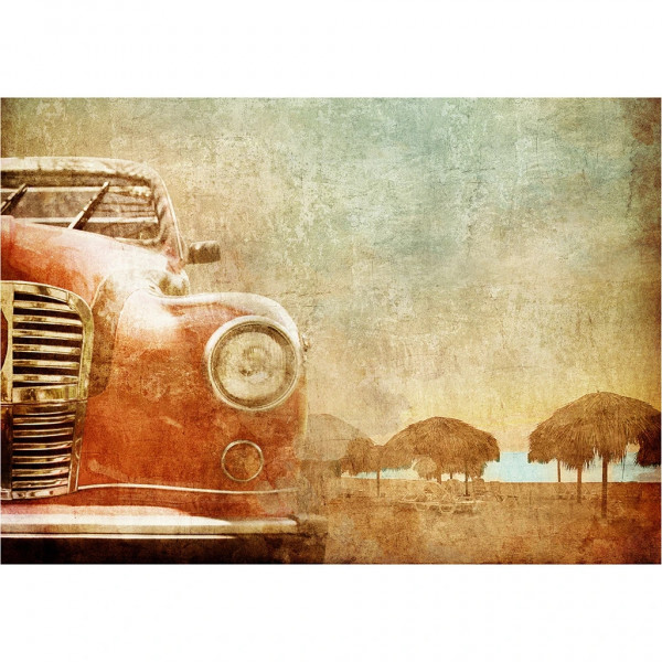 Vintage Car - Decoupage Papier