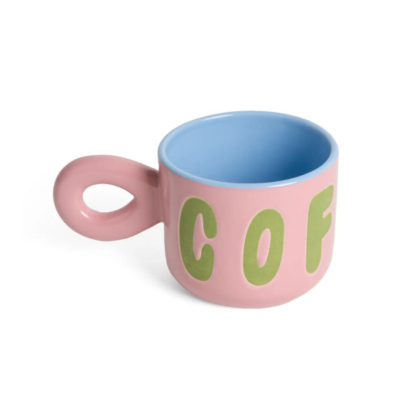 Pinker Kaffeebecher „Coffee“