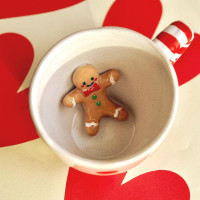 Gingerbread Man Surprise Mug