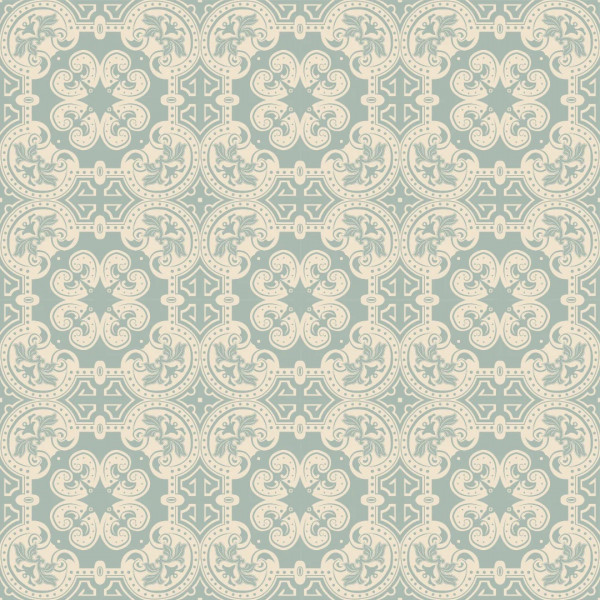 Moroccan Tile - Mint Tissue Paper