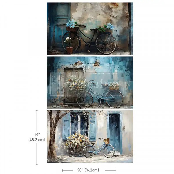 3er Set Découpage Paper "Bike Break"