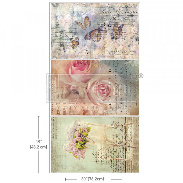 3er Set Découpage Paper "Dreamy Delights"