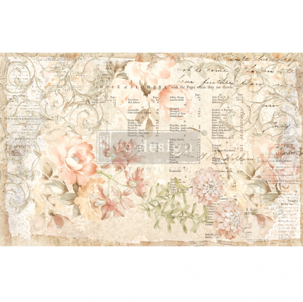 Decor Tissue "Floral Parchment"