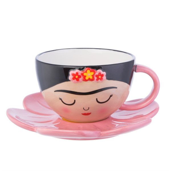 Frida Tasse und Blumenuntertasse