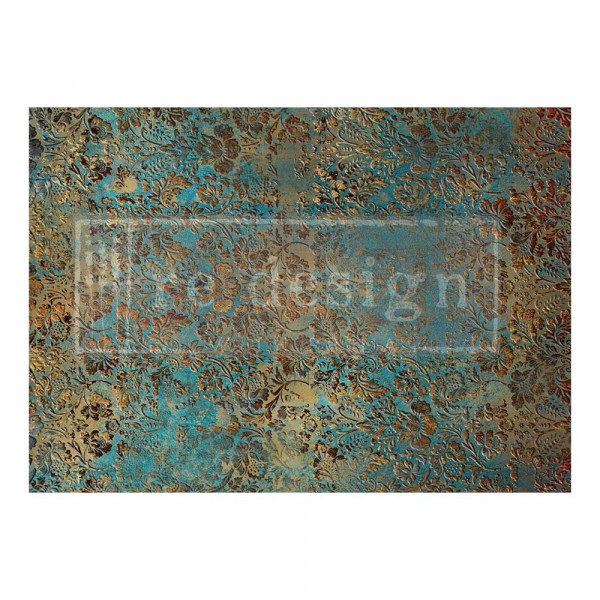 "Aged Patina" - A1 Decoupage Fiber Paper